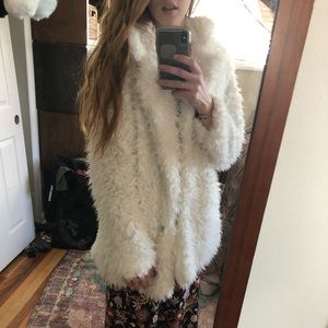 Jolt white faux fur “almost famous” coat/jacket